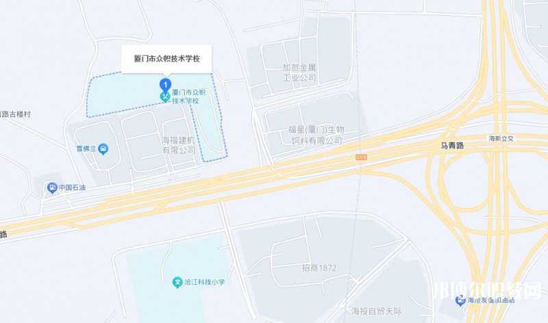 廈門市眾幟技術(shù)學(xué)校地址，乘車路線